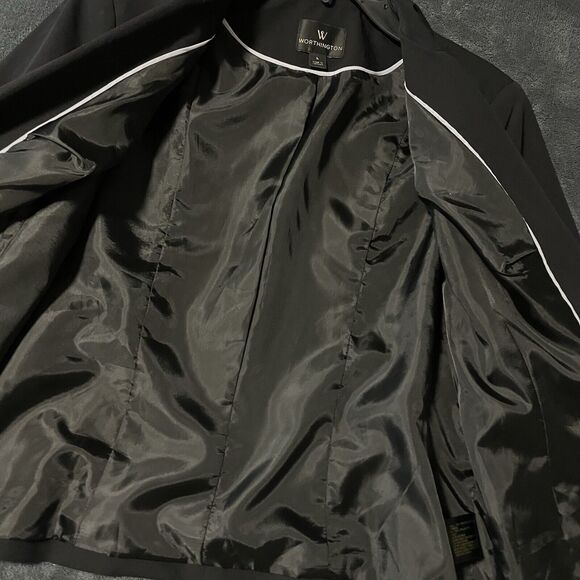 Worthington Women's Black Suit Jacket Size /L - Picture 10 of 13